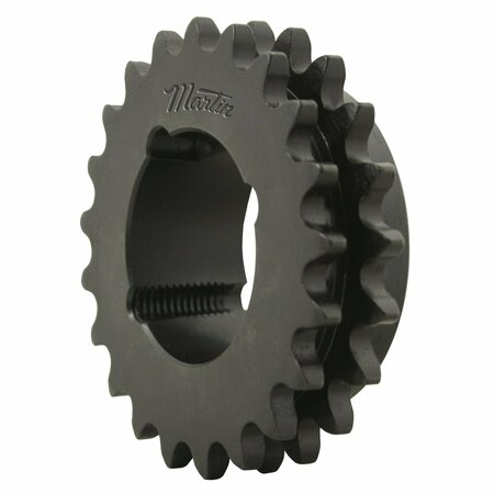 MARTIN SPROCKET & GEAR TB METRIC SNG & DBL - 16B CHAIN AND BELOW - BUSHED D10BTB20